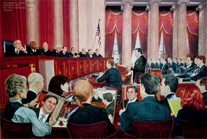 Jay Sekulow arguing a case at the Supreme Court